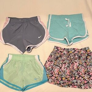 Bundle Nike and Oshkosh Girls' 4T Athletic Shorts & skirt